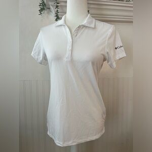 COLUMBIA OMNI WICK WOMENS BIRDIE GOLF POLO / Flawed / WHITE / SIZE: SMALL